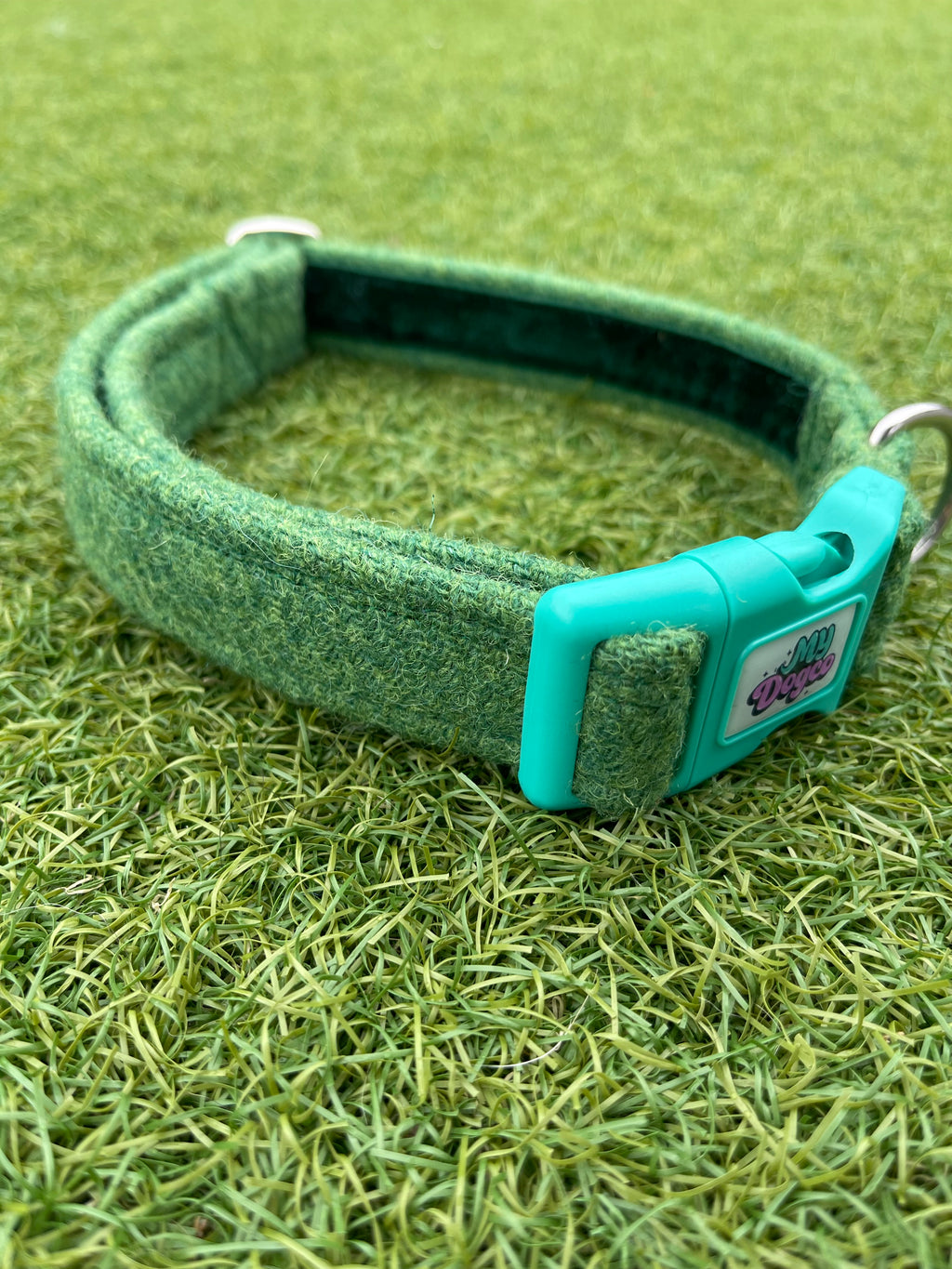 Harris Tweed Collar - Blues / Greens Designs