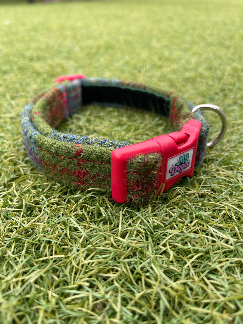 Harris Tweed Collar - Blues / Greens Designs