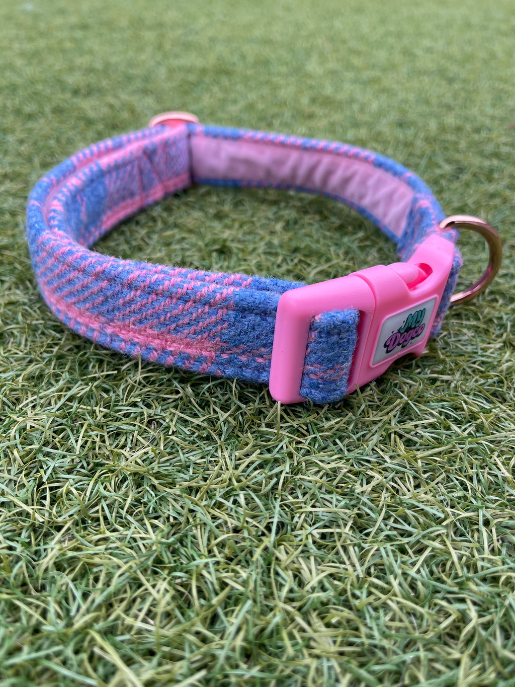 Harris Tweed Collar - Pinks / Purple Designs